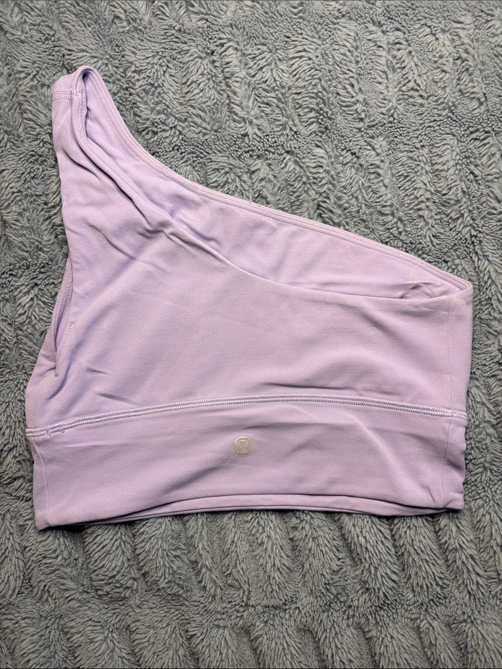 Lululemon Lavender One-Shoulder Sports Bra